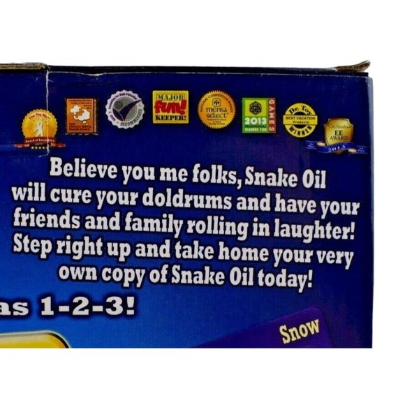 Out of the Box Snake Oil Card Party Game Mensa Select Complete - Picture 6 of 11